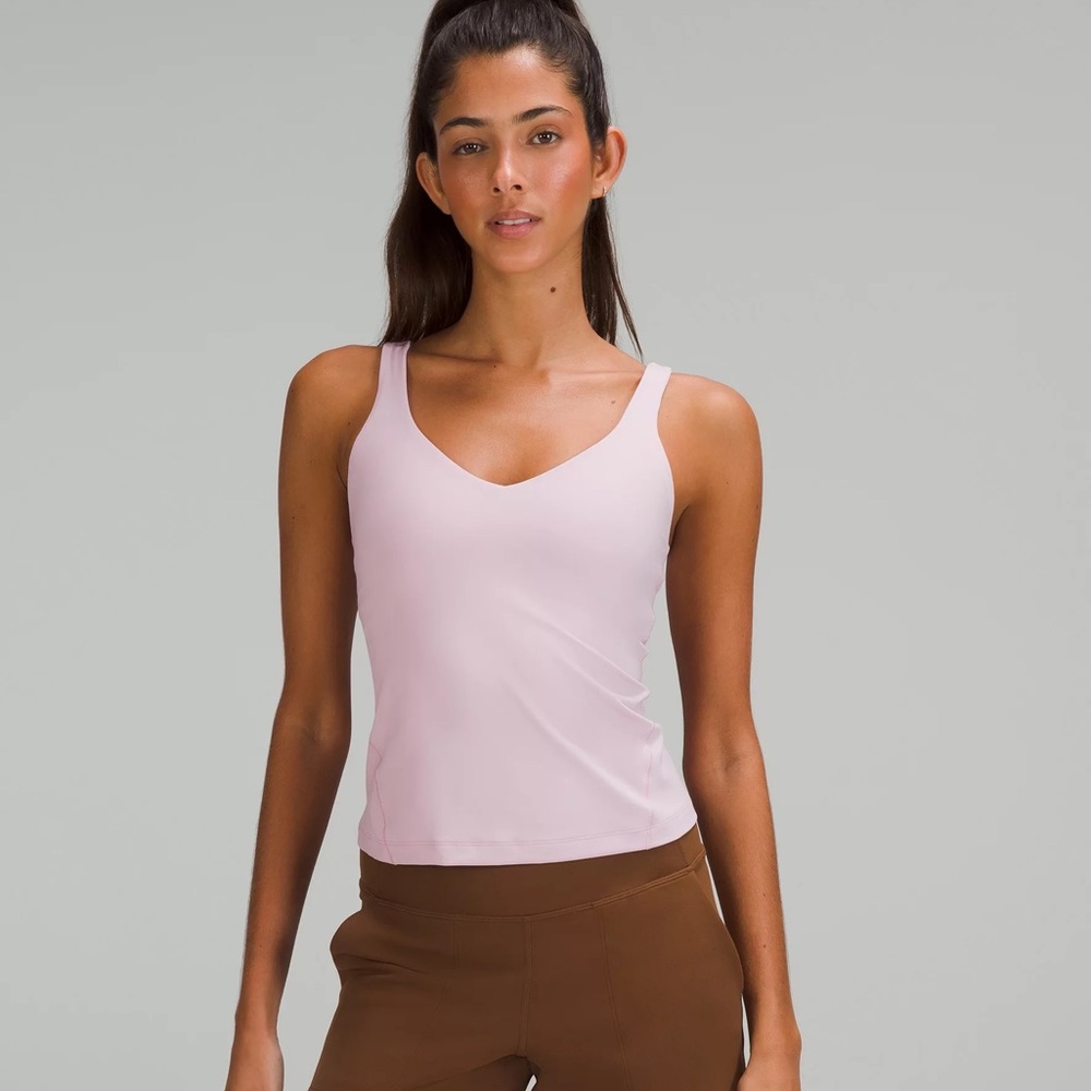Lululemon Align Waist-Length Tank Top in Pink Peony